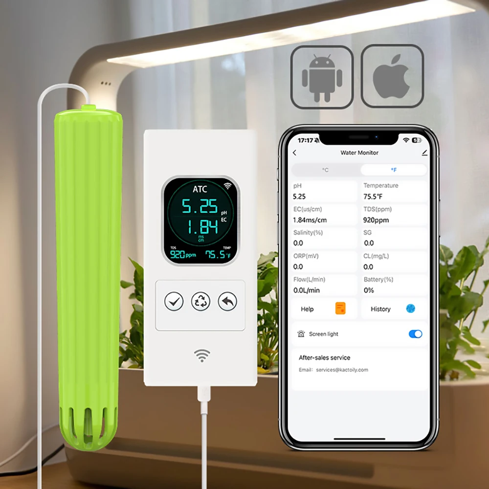 Urban Farming Gardening - Kactoily 4'ü 1 Arada WiFi Sensörlü